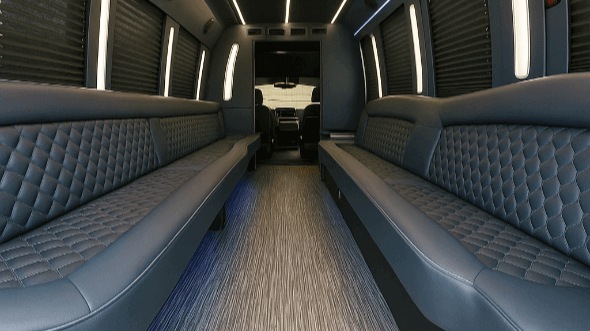 Interior of Charter Bus Company Buckeye's 28 Passenger Party Bus in Buckeye