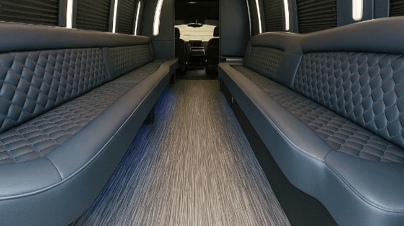 Interior of Charter Bus Company Buckeye's 30 Passenger Party Bus in Buckeye