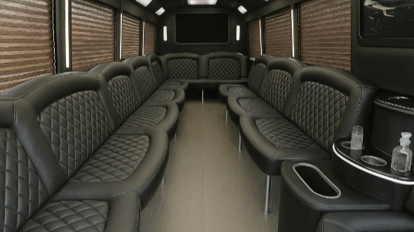 Interior of Charter Bus Company Phoenix's 40 Passenger Party Bus in Phoenix