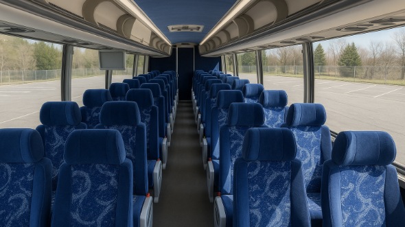 Interior of Charter Bus Company Surprise's 44 Passenger Charter Bus in Surprise
