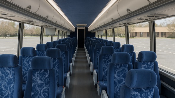 Interior of Charter Bus Company Surprise's 45 Passenger Charter Bus in Surprise