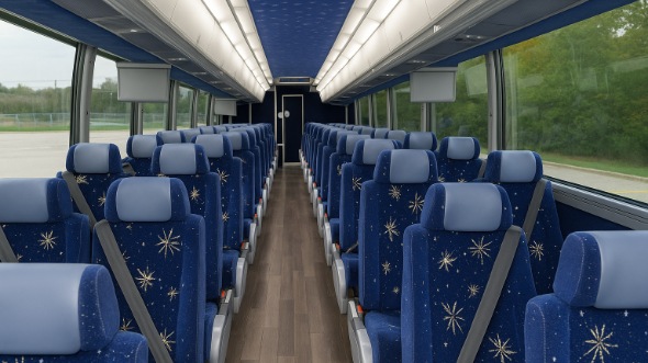 Interior of Charter Bus Company Surprise's 48 Passenger Charter Bus in Surprise