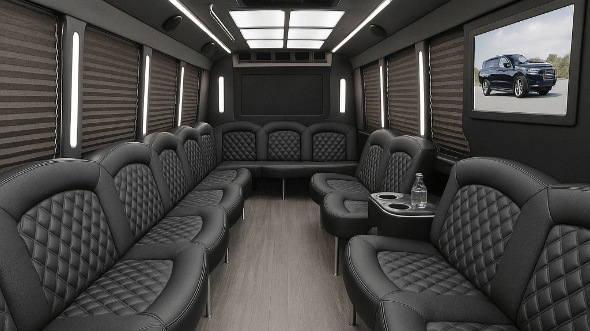 50 passenger party bus interior
