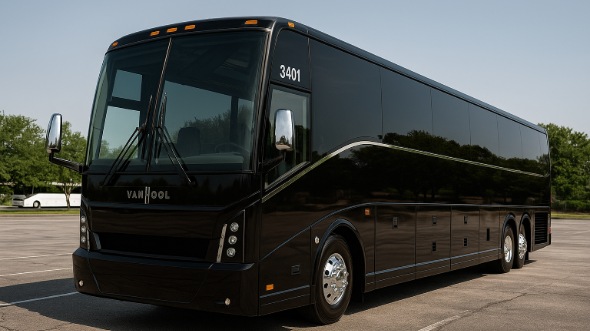 Exterior of Charter Bus Company Peoria's 50 Passenger Party Bus in Peoria